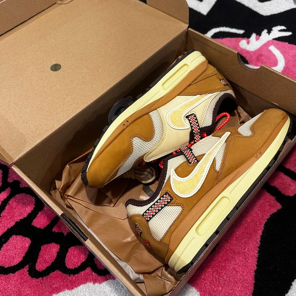 Nike Air Max 1 Travis Scott Cactus Jack Baroque Brown Size 9
